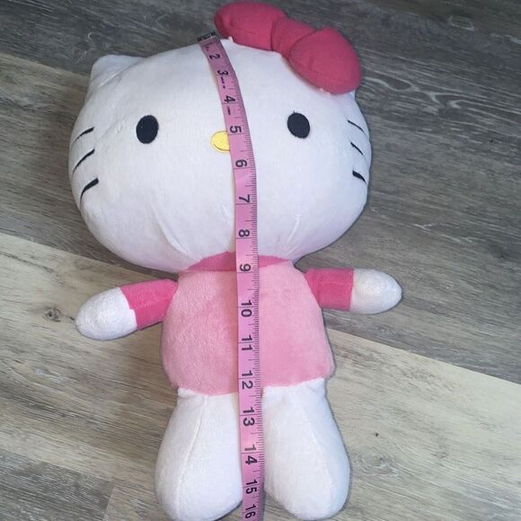 Hello Kitty Plush Toy 15" Tall Pink Pillow Stuffed Animal - Picture 6 of 7
